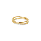Lucia Double Ring Gold Plated 18K