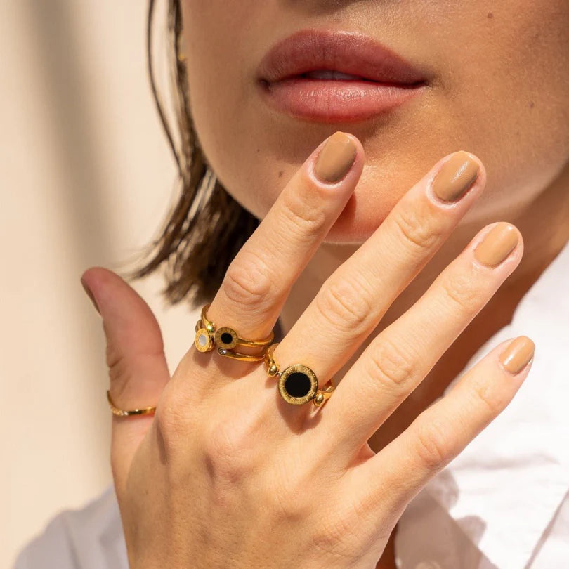 Venice Roman Ring Gold Plated 18K