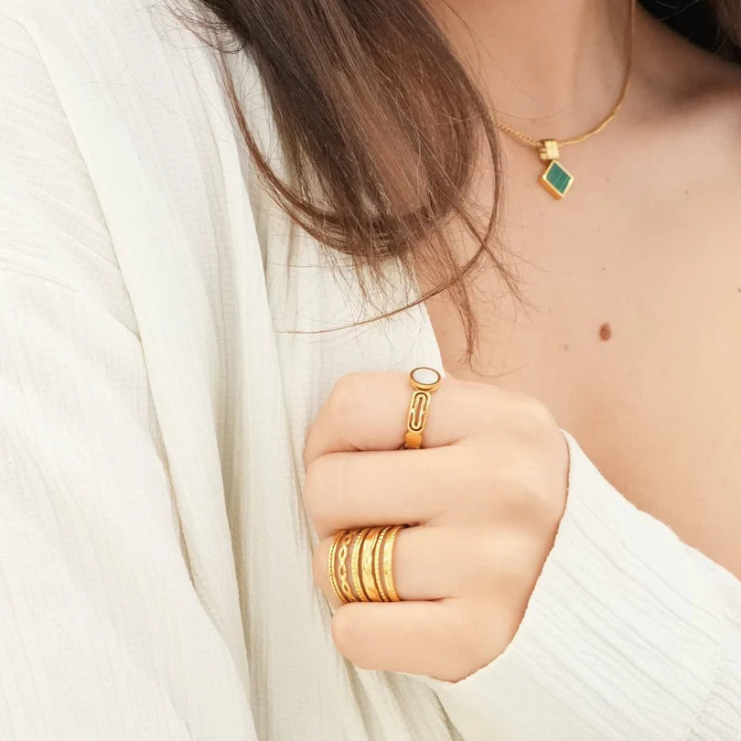 Royale Adjustable Ring Gold Plated 18K
