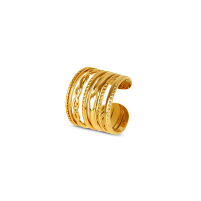 Royale Adjustable Ring Gold Plated 18K