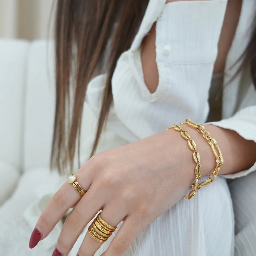 Royale Adjustable Ring Gold Plated 18K