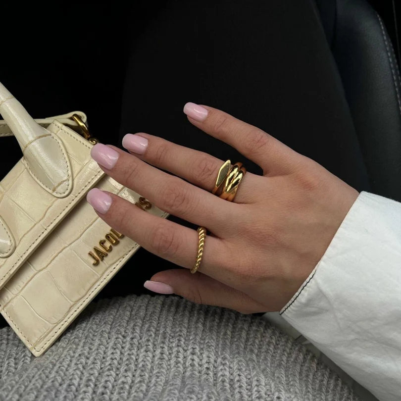 Trinity Ring Gold Plated 18K