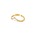 Trinity Zirconia Ring Gold Plated 18K