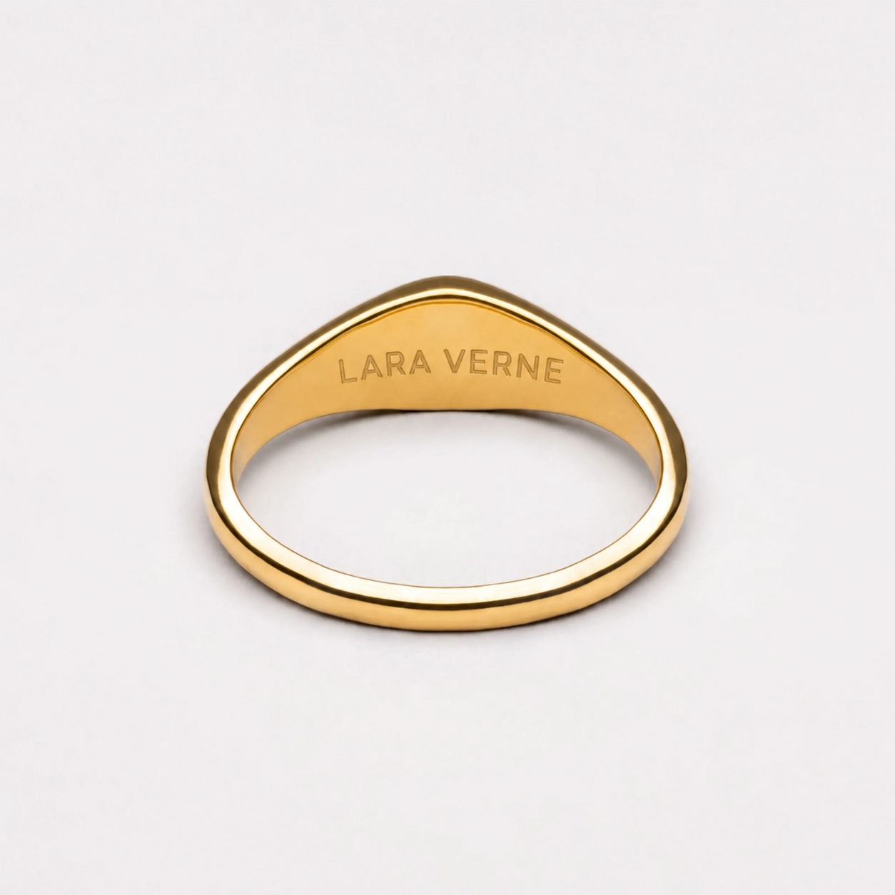 18K Gold Plated Oasis Jade Stone Ring Waterproof