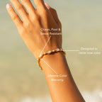 18K Gold Plated Stone Bracelet