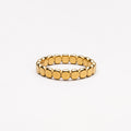 18K Gold Plated Beaded Stacking Ring Gold Silver