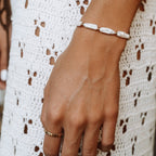 18K Gold Plated Beaded Stacking Ring Gold Silver