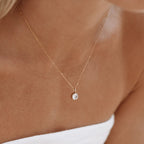 18K Gold Plated Birthstone Pendant Necklace