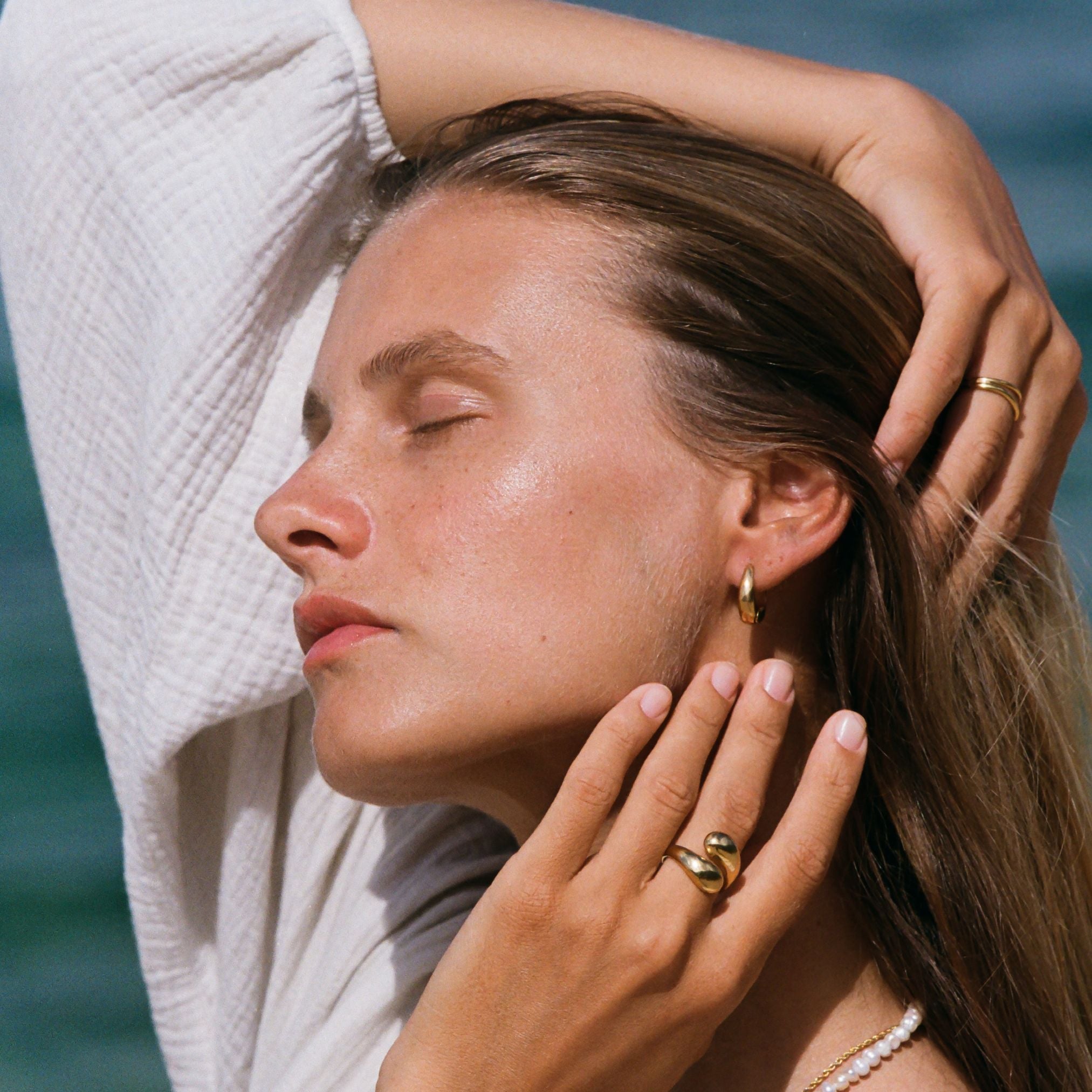18K Gold Plated Double Twist Stacking Ring