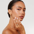 18K Gold Plated Bold Chunky Huggie Hoop Earrings