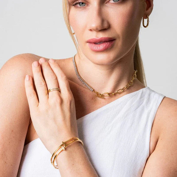 Cross Bracelet Gold Plated 18K
