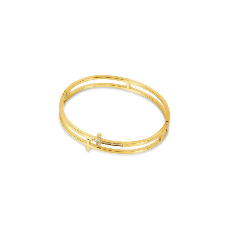 Cross Bracelet Gold Plated 18K