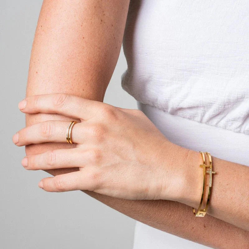 Cross Bracelet Gold Plated 18K