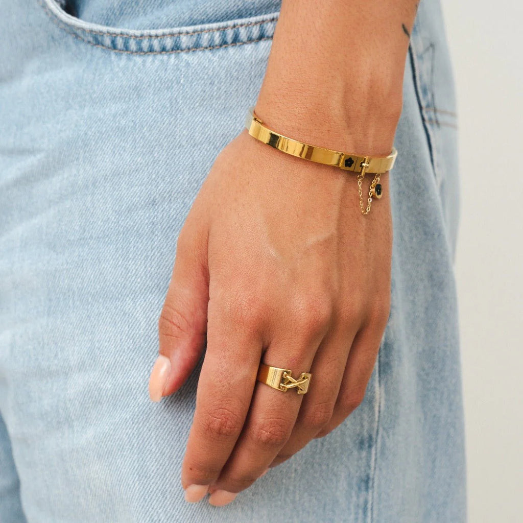Charme Bracelet Gold Plated 18K