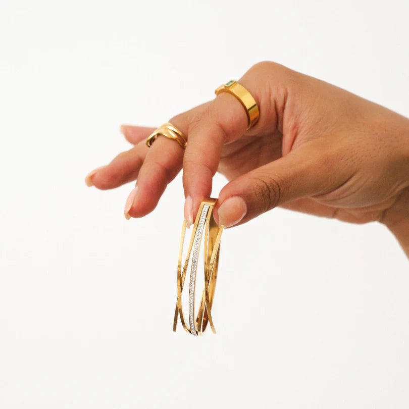 Florence Zirconia Bracelet Gold Plated 18K