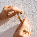 Golden Leaves Bracelet Gold Plated 18K