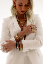 Hera Onyx Stone Bracelet Gold Plated 18K