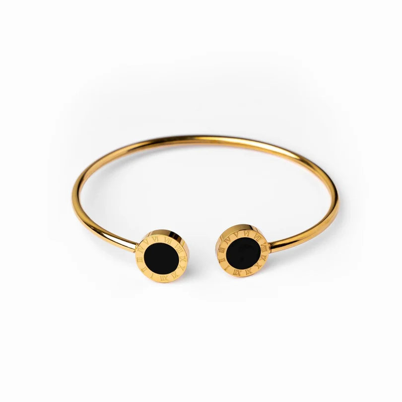 Onyx Bracelet Gold Plated 18K