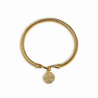 Saint Benedict Pendant Bracelet Gold Plated 18K