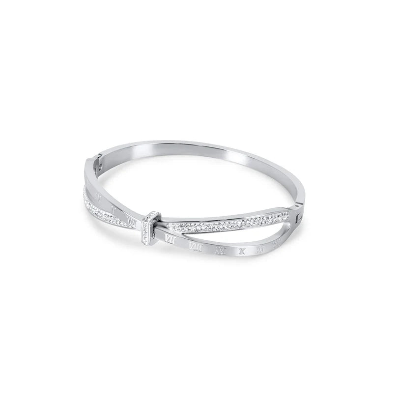 Roman Zirconia Bracelet — Silver