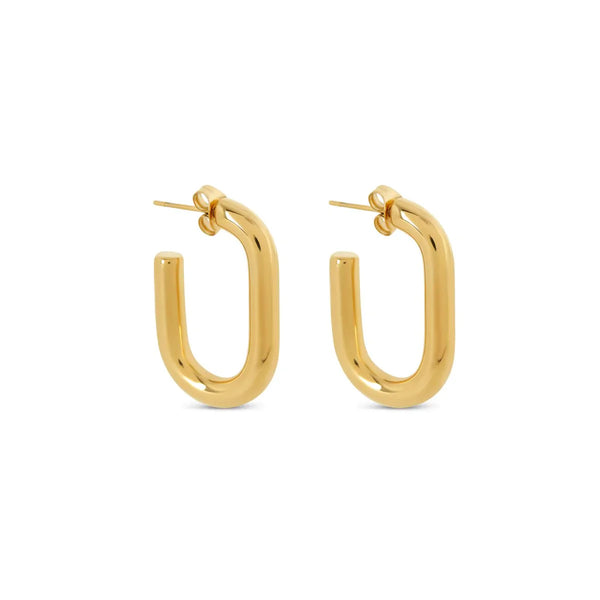 Piper Hoop Earrings Gold Plated 18K