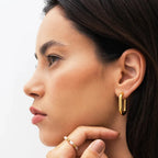 Piper Hoop Earrings Gold Plated 18K
