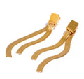 Catarina Metal Mesh Earrings Gold Plated 18K