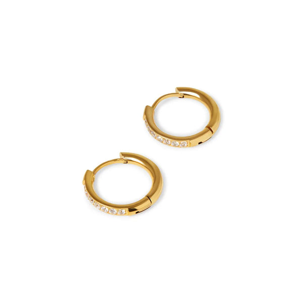 Arielle Hoop Earrings Gold Plated 18K