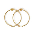 Central Knot Hoop Earrings Gold Plated 18K