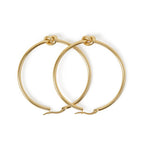 Central Knot Hoop Earrings Gold Plated 18K