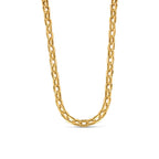 Chunky Link Chain Necklace Gold Plated 18K