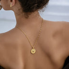 Compass Star Necklace Gold Plated 18K