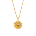 Compass Star Necklace Gold Plated 18K