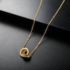 Imperial Zirconia Stone Necklace Gold Plated 18K