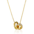 Imperial Zirconia Stone Necklace Gold Plated 18K