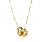Imperial Zirconia Stone Necklace Gold Plated 18K