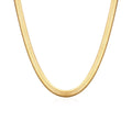 Golden Snake Chain Necklace Gold Plated 18K