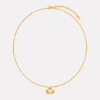 18K Gold Plated Crab Pendant Necklace Waterproof