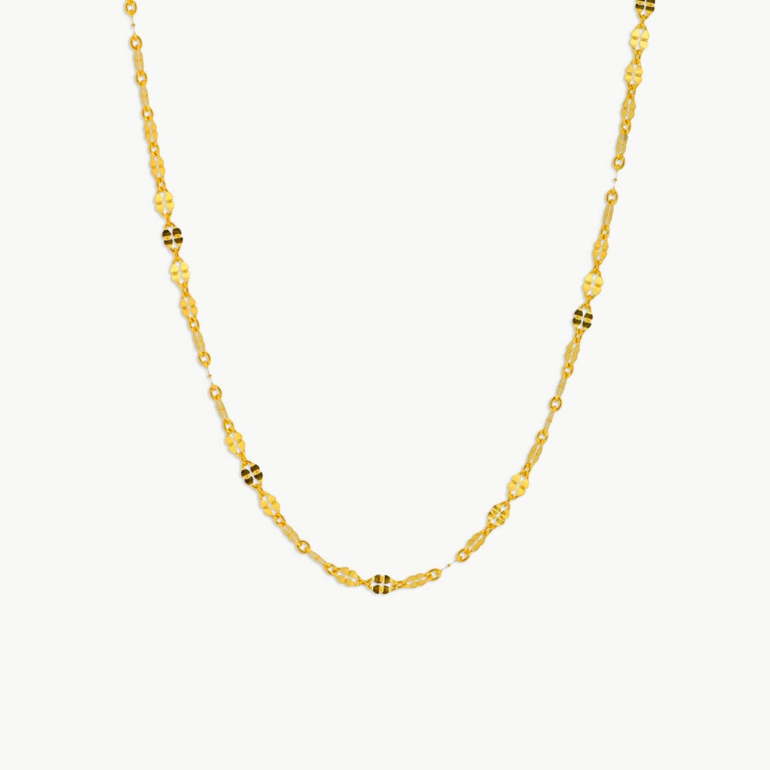 18K Gold Plated Dainty Chain Choker Necklace Waterproof