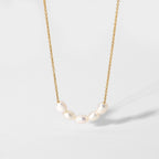 18K Gold Plated Dainty Freshwater Pearl Necklace