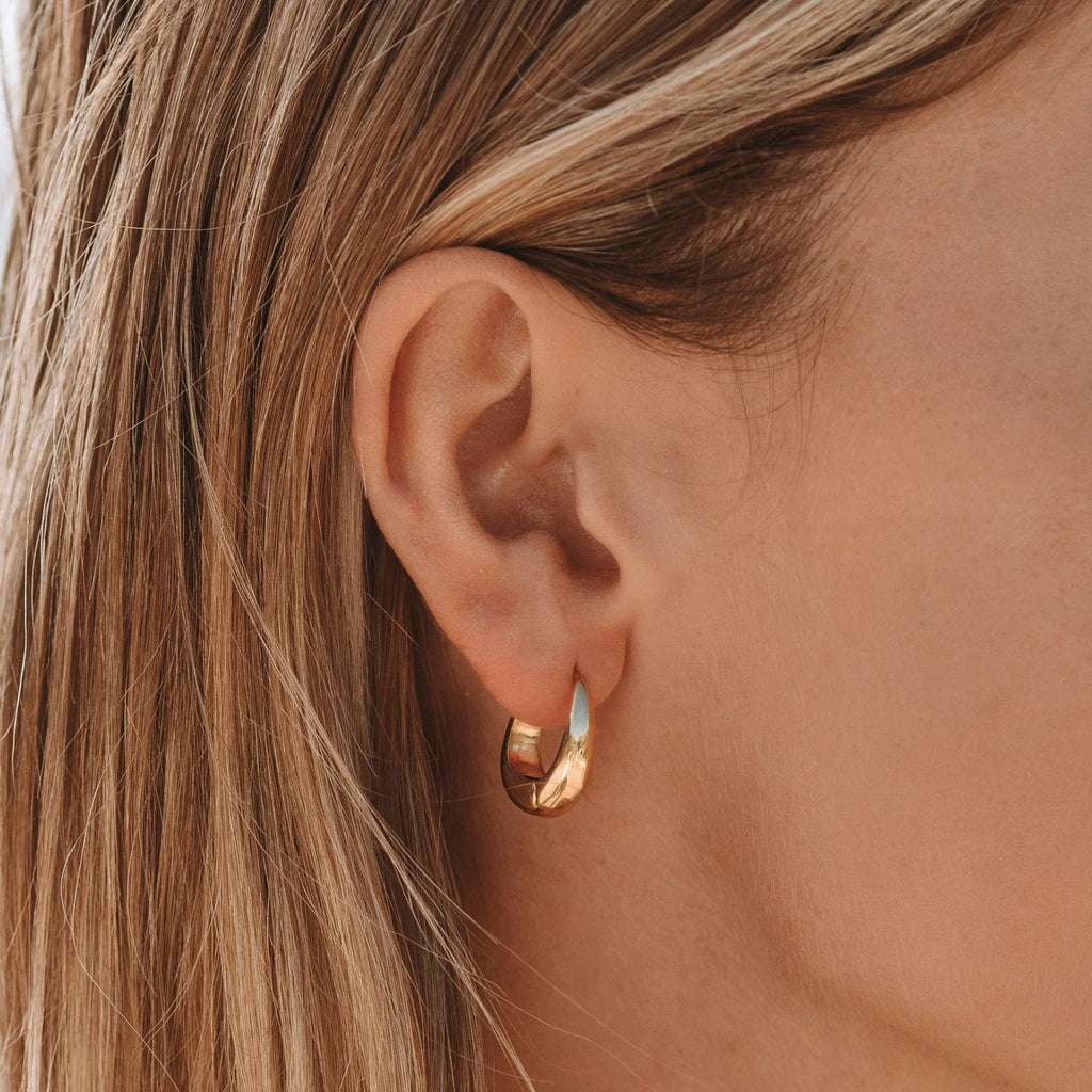 18K Gold Plated Drop Earrings Dainty Everyday