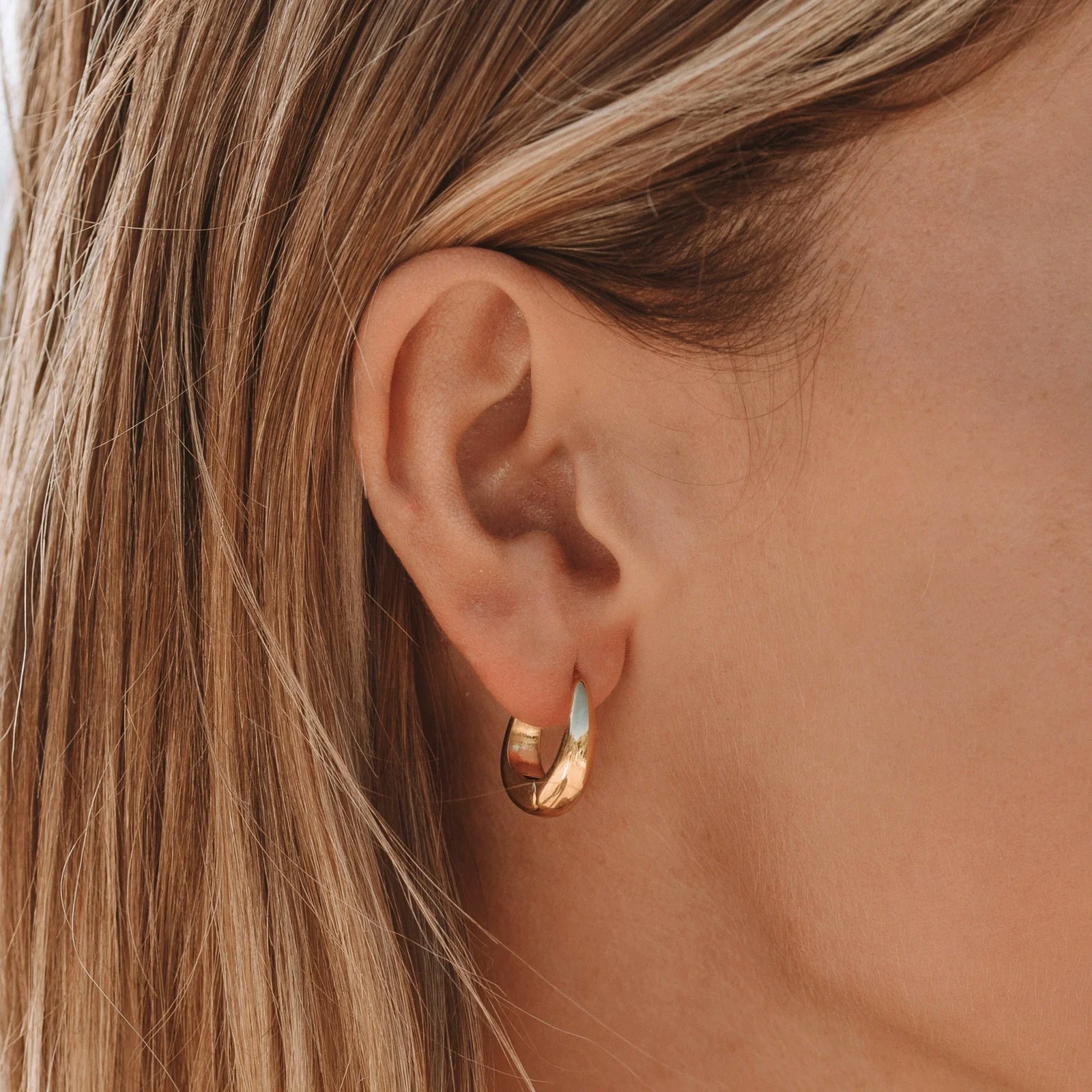 18K Gold Plated Drop Earrings Dainty Everyday