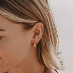 18K Gold Plated Drop Earrings Dainty Everyday