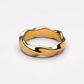18K Gold Plated Dune Sculptural Band Ring