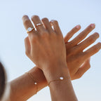 18K Gold Plated Mini Freshwater Pearl Ring 3 Colors