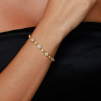 18K Gold Plated Stone Bracelet