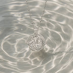 18K Gold Plated Goddess Coin Pendant Necklace
