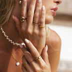 18K Gold Plated Double Twist Stacking Ring