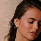 18K Gold Plated Thick Classic Hoop Earrings 4 Sizes