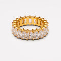 18K Gold Plated Eternity Zircon Full Band Ring